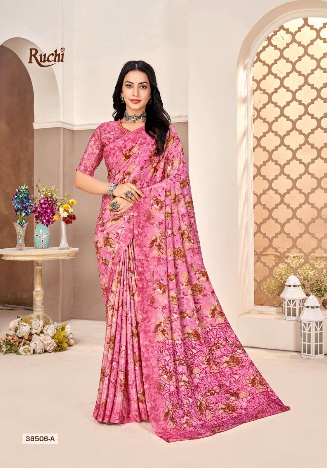 Ruchi Saree Vedanta Silk Crepe Silk Saree - Amrah Wholesale