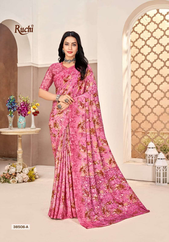 Ruchi Saree Vedanta Silk Crepe Silk Saree - Amrah Wholesale