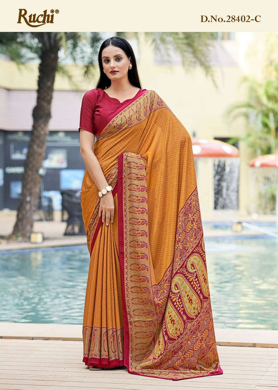 Ruchi Saree Vedanta Silk Vol 27 Silk Crape Saree