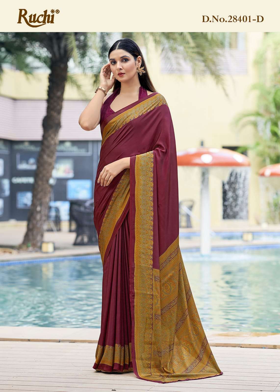 Ruchi Saree Vedanta Silk Vol 27 Silk Crape Saree