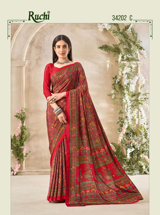 Ruchi Saree Vedanta Silk Vol 35 Silk Crape Saree