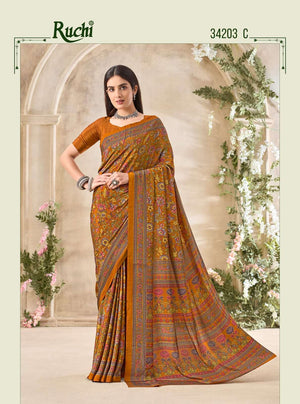 Ruchi Saree Vedanta Silk Vol 35 Silk Crape Saree