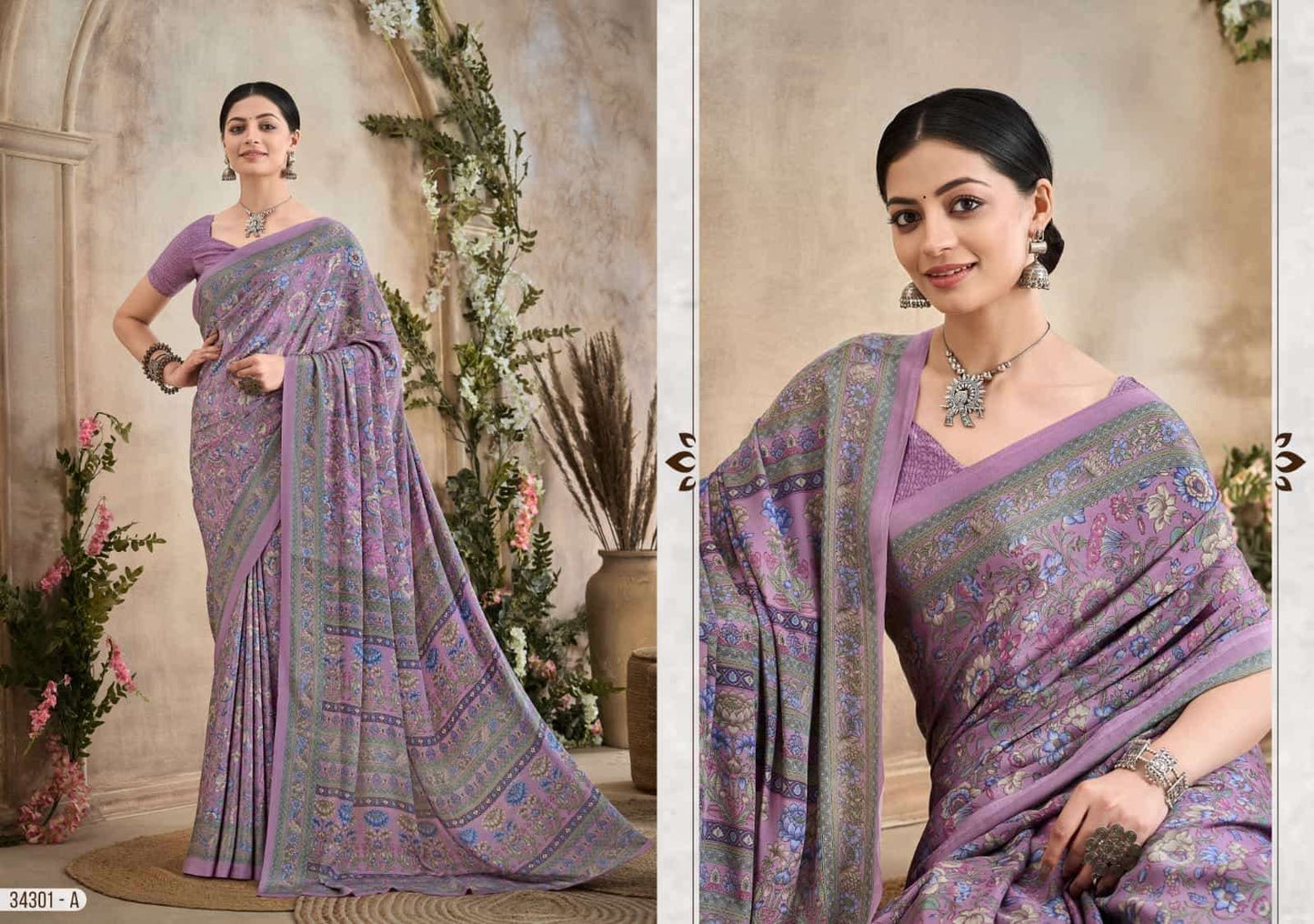 Ruchi Saree Vedanta Silk Vol 36 Silk Crepe Printed Saree - Amrah Wholesale