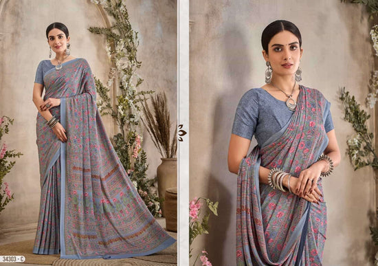 Ruchi Saree Vedanta Silk Vol 36 Silk Crepe Printed Saree - Amrah Wholesale