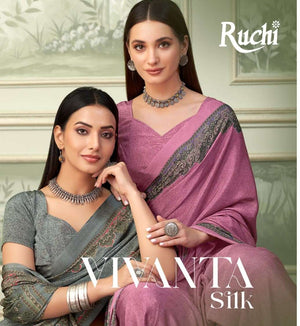 Ruchi Saree Vedanta Silk Vol 37 Premium Silk Crepe Saree Collection - Amrah Wholesale