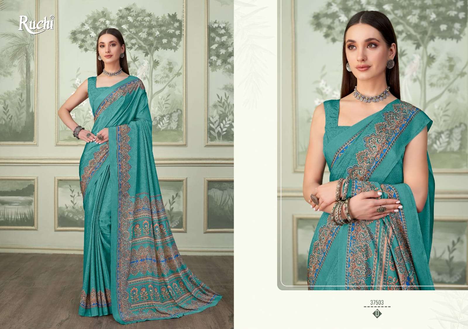 Ruchi Saree Vedanta Silk Vol 37 Premium Silk Crepe Saree Collection