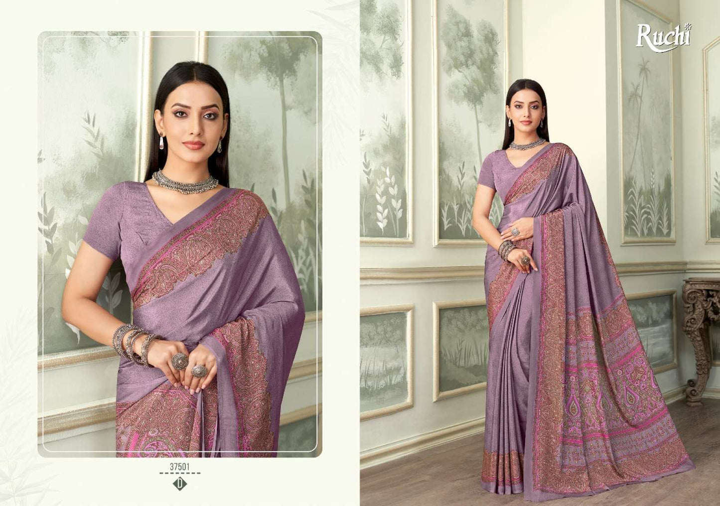 Ruchi Saree Vedanta Silk Vol 37 Premium Silk Crepe Saree Collection