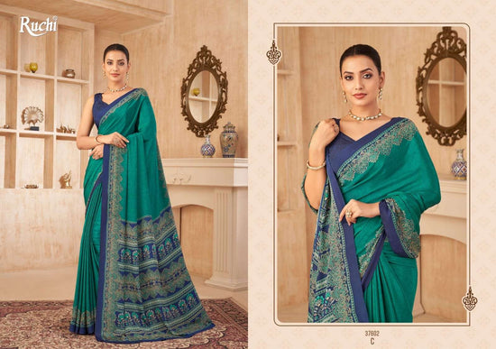 Ruchi Saree Vedanta Silk Vol 38 Crape Printed Saree - Amrah Wholesale