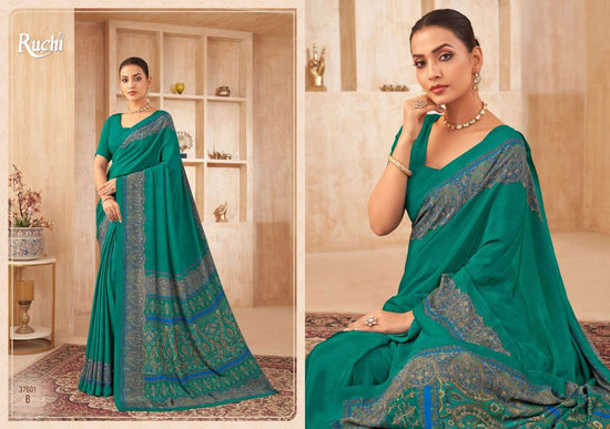 Ruchi Saree Vedanta Silk Vol 38 Crape Printed Saree - Amrah Wholesale