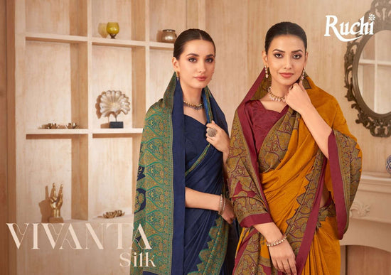 Ruchi Saree Vedanta Silk Vol 38 Crape Printed Saree - Amrah Wholesale