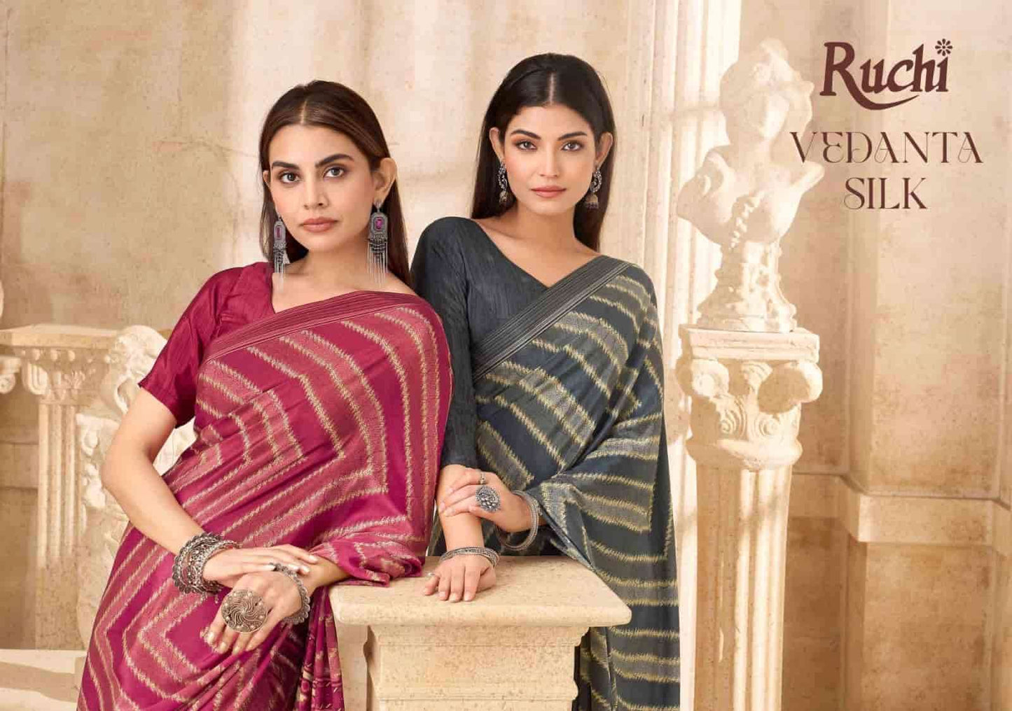 Ruchi Saree Vedanta Silk Vol 54 Silk Crape Saree