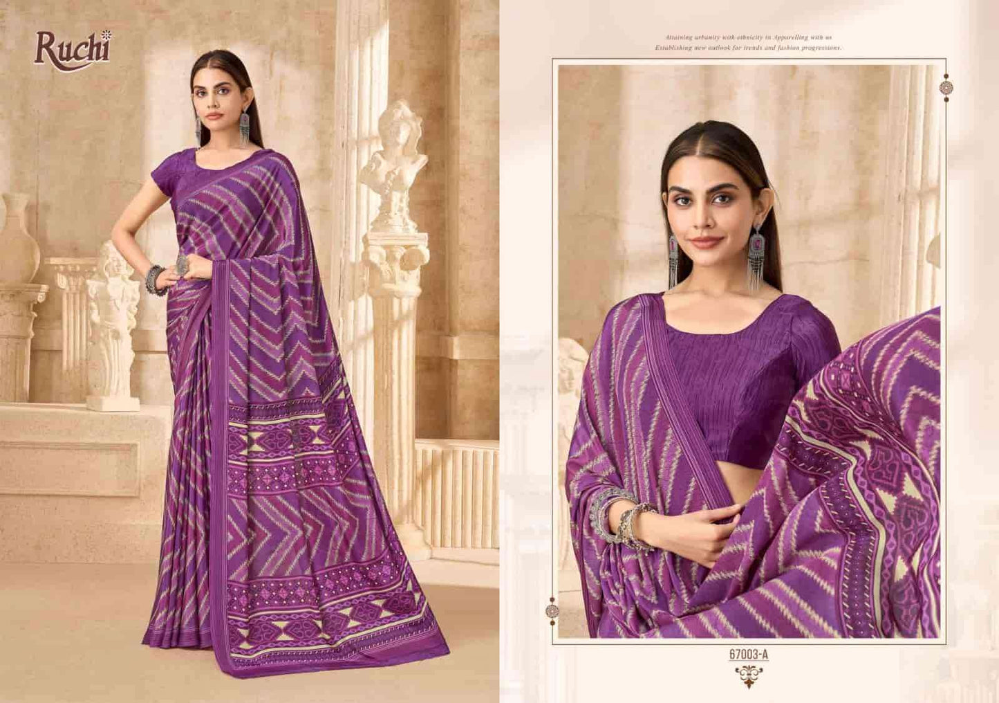 Ruchi Saree Vedanta Silk Vol 54 Silk Crape Saree