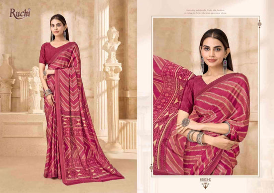 Ruchi Saree Vedanta Silk Vol 54 Silk Crape Saree