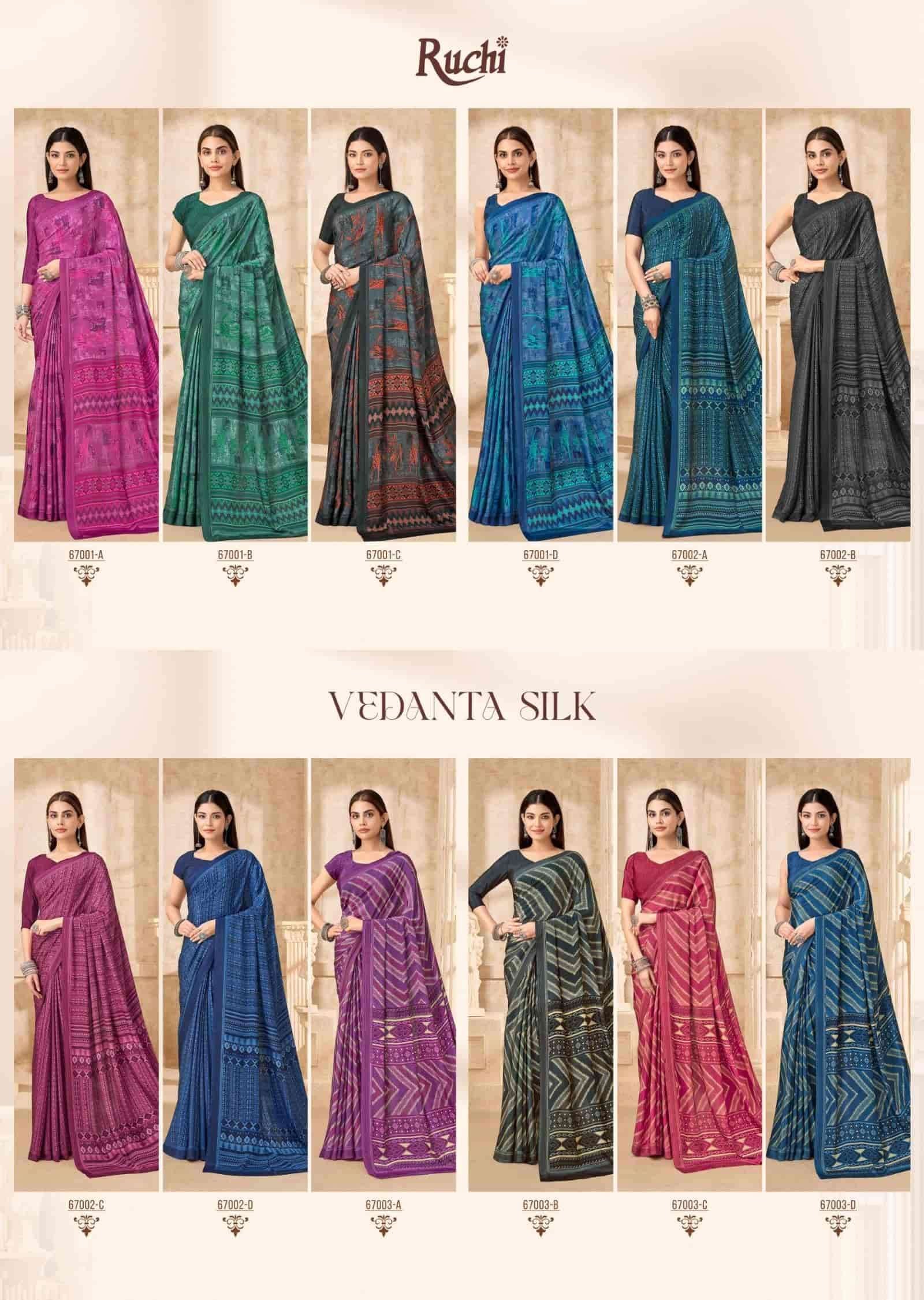 Ruchi Saree Vedanta Silk Vol 54 Silk Crape Saree