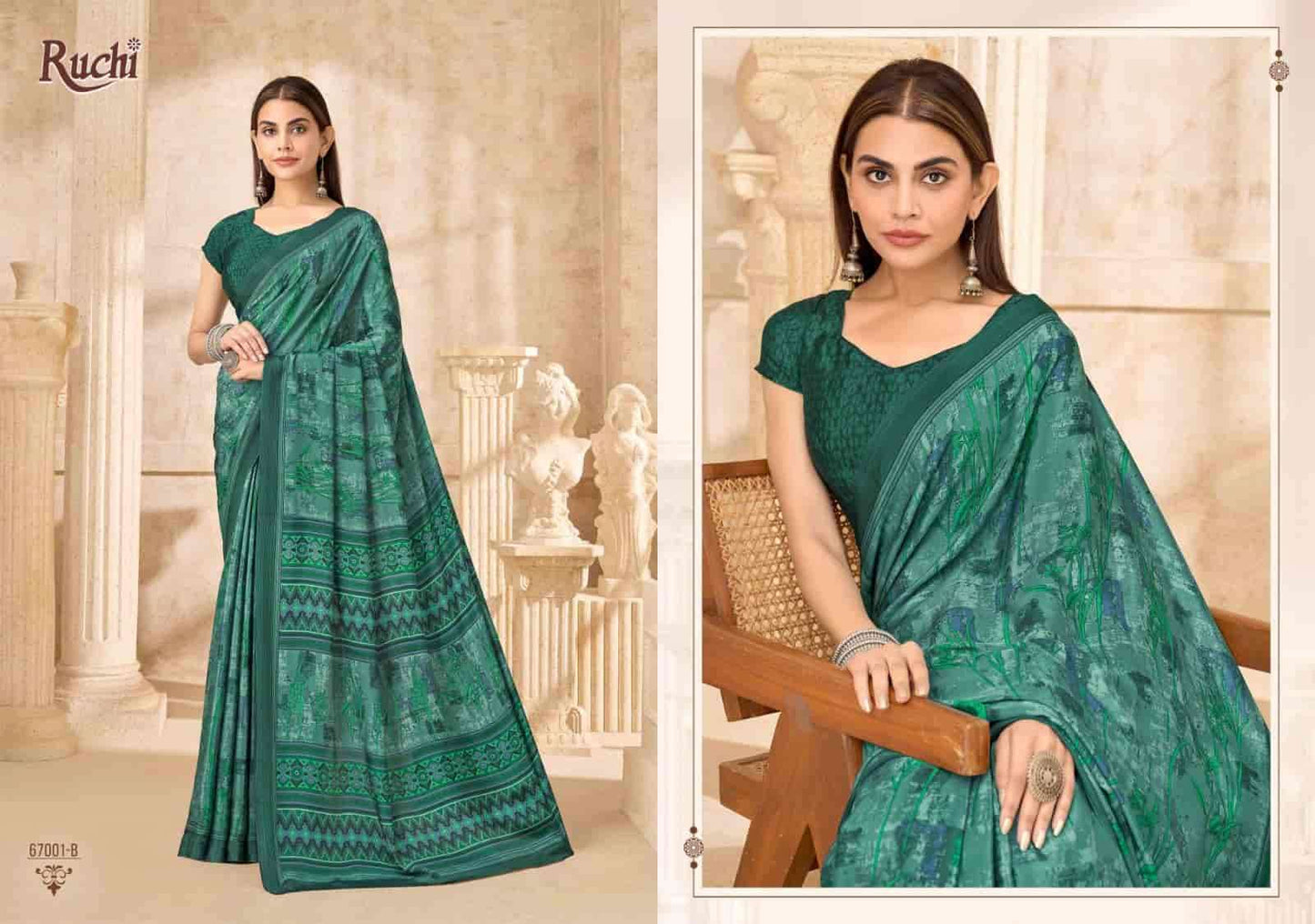 Ruchi Saree Vedanta Silk Vol 54 Silk Crape Saree