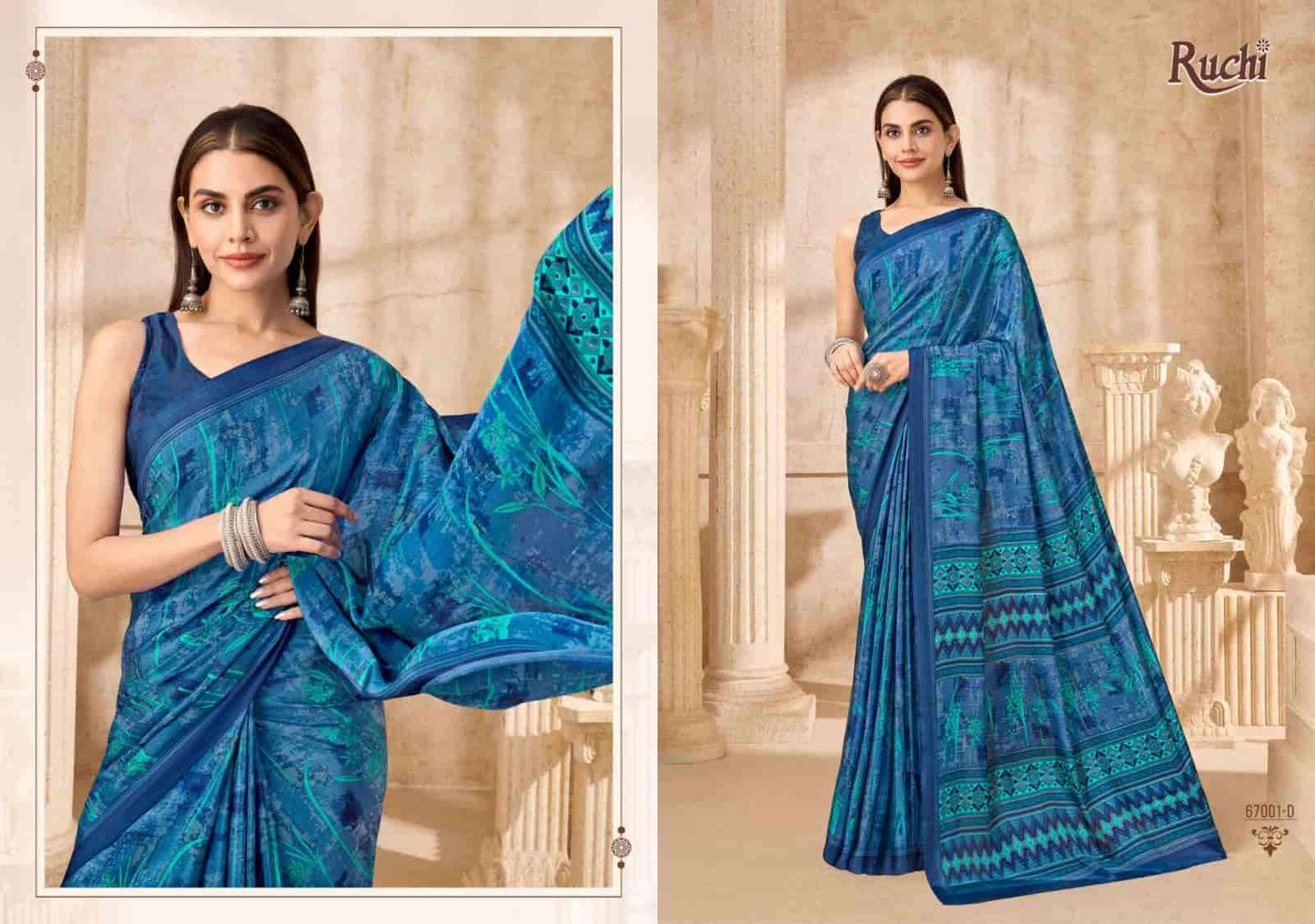 Ruchi Saree Vedanta Silk Vol 54 Silk Crape Saree