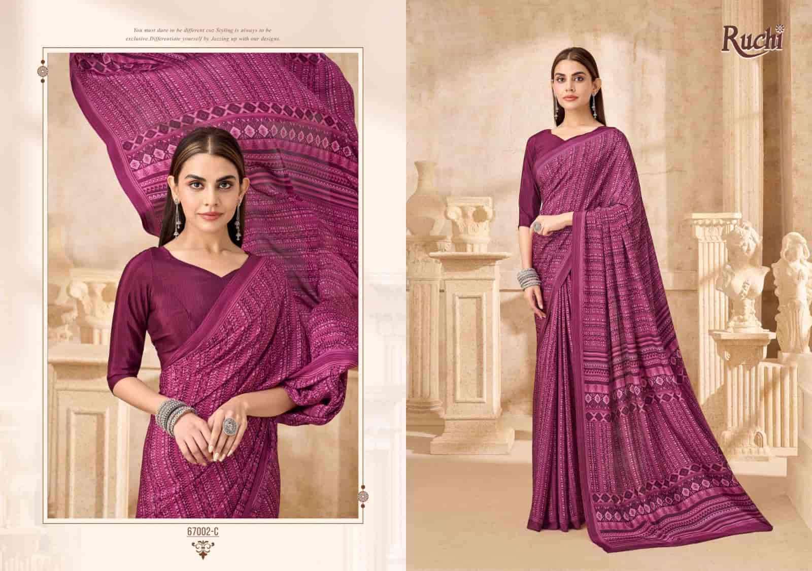 Ruchi Saree Vedanta Silk Vol 54 Silk Crape Saree