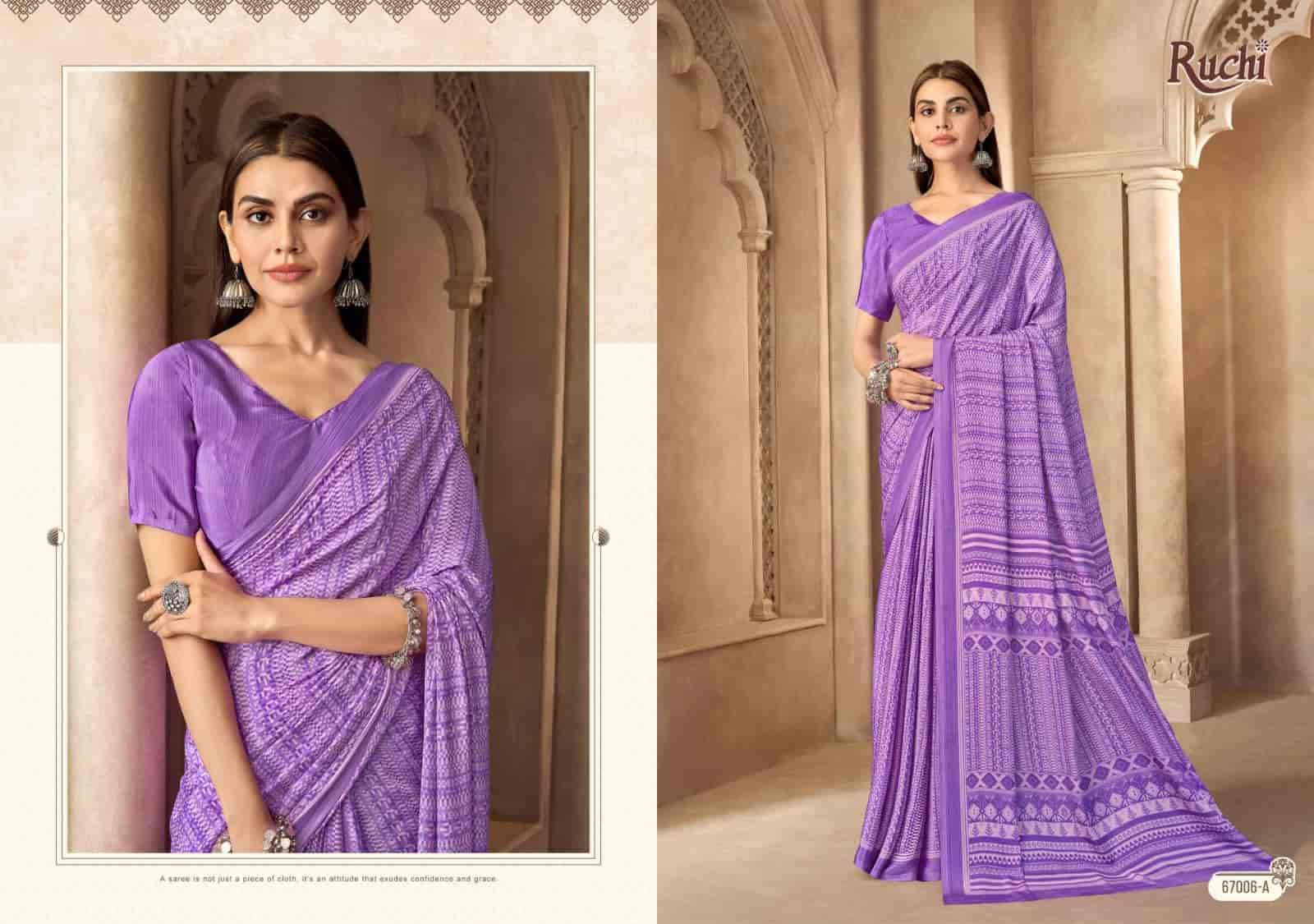 Ruchi Saree Vedanta Silk Vol 55 Premium Silk Crape Saree