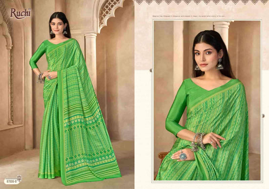 Ruchi Saree Vedanta Silk Vol 55 Premium Silk Crape Saree