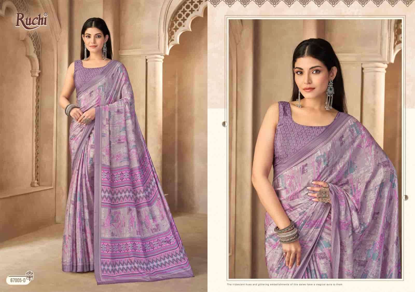 Ruchi Saree Vedanta Silk Vol 55 Premium Silk Crape Saree