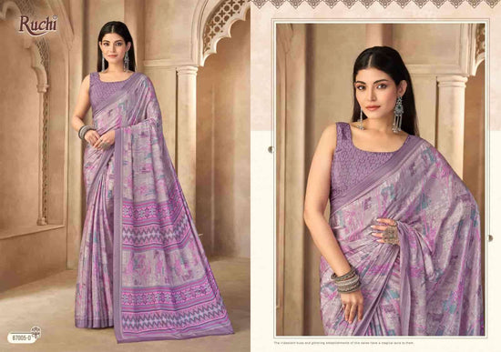 Ruchi Saree Vedanta Silk Vol 55 Premium Silk Crape Saree