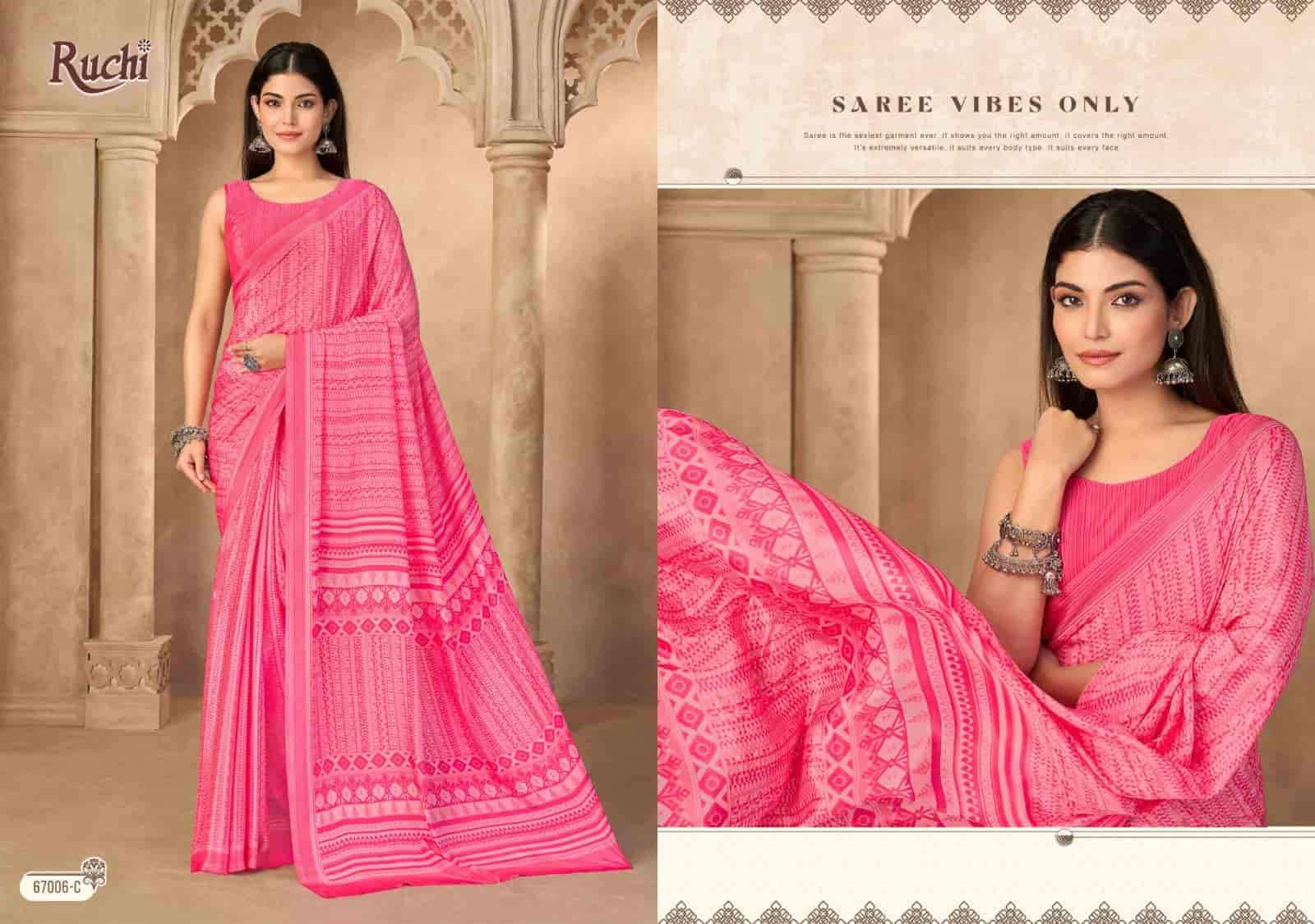 Ruchi Saree Vedanta Silk Vol 55 Premium Silk Crape Saree