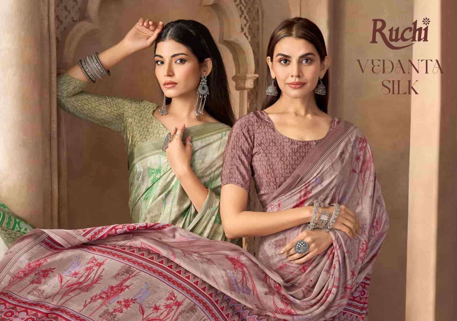 Ruchi Saree Vedanta Silk Vol 55 Premium Silk Crape Saree