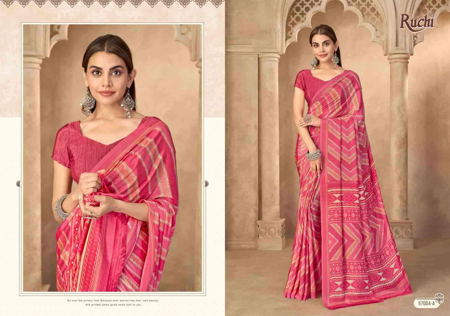 Ruchi Saree Vedanta Silk Vol 55 Premium Silk Crape Saree
