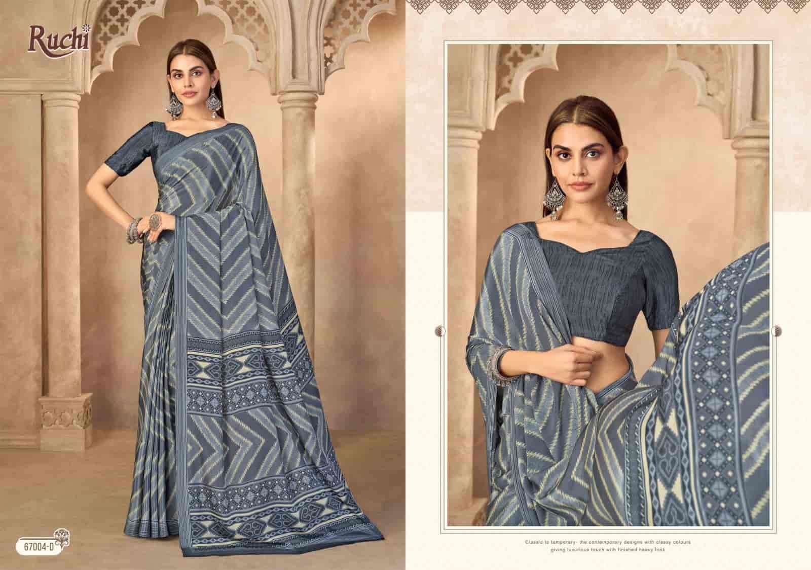 Ruchi Saree Vedanta Silk Vol 55 Premium Silk Crape Saree