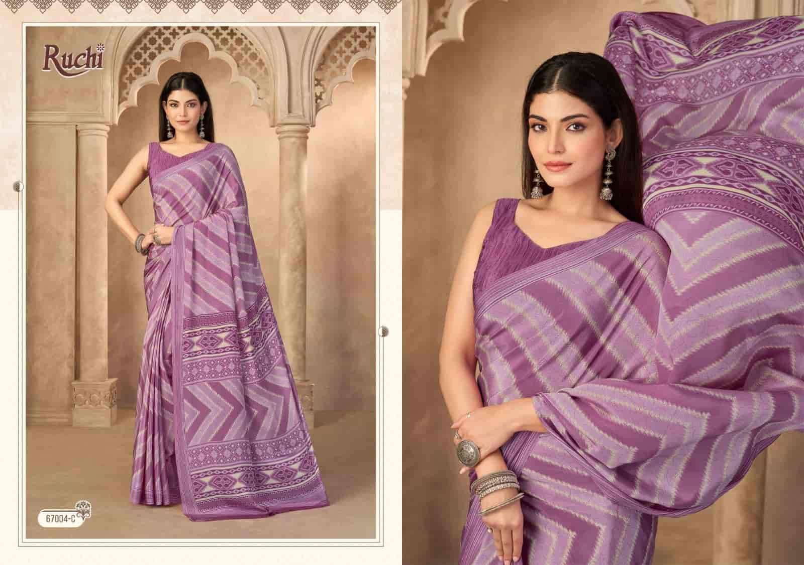 Ruchi Saree Vedanta Silk Vol 55 Premium Silk Crape Saree