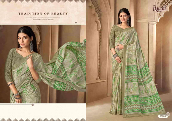 Ruchi Saree Vedanta Silk Vol 55 Premium Silk Crape Saree
