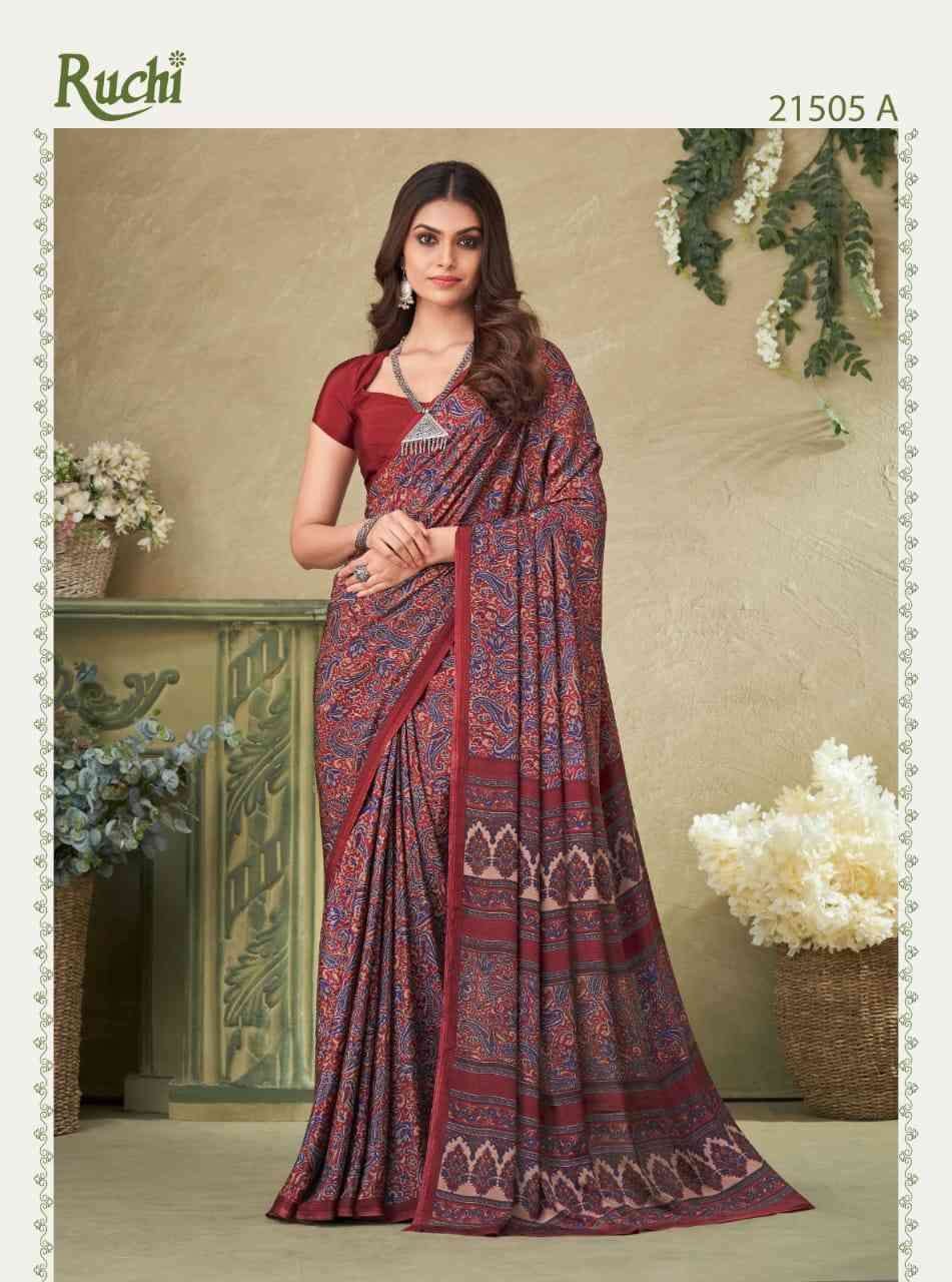Ruchi Saree Vivanta Silk 16th Edition Crepe Silk Saree Collection - Amrah Wholesale