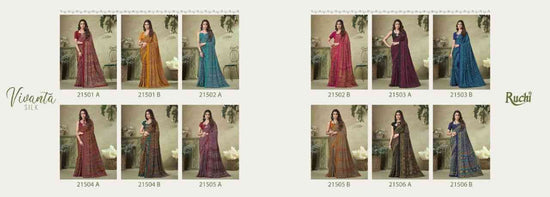 Ruchi Saree Vivanta Silk 16th Edition Crepe Silk Saree Collection - Amrah Wholesale