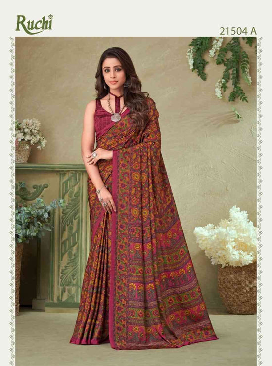 Ruchi Saree Vivanta Silk 16th Edition Crepe Silk Saree Collection - Amrah Wholesale