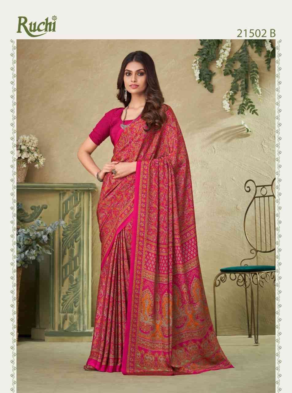Ruchi Saree Vivanta Silk 16th Edition Crepe Silk Saree Collection - Amrah Wholesale