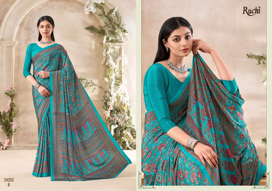 Ruchi Saree Vivanta Silk Vol 35 Premium Silk Crepe Saree Collection - Amrah Wholesale