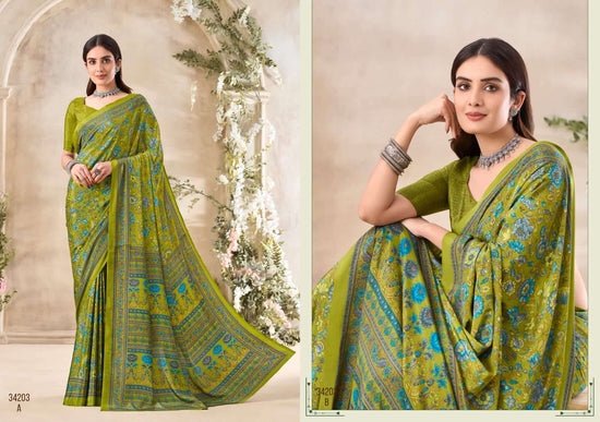 Ruchi Saree Vivanta Silk Vol 35 Premium Silk Crepe Saree Collection - Amrah Wholesale