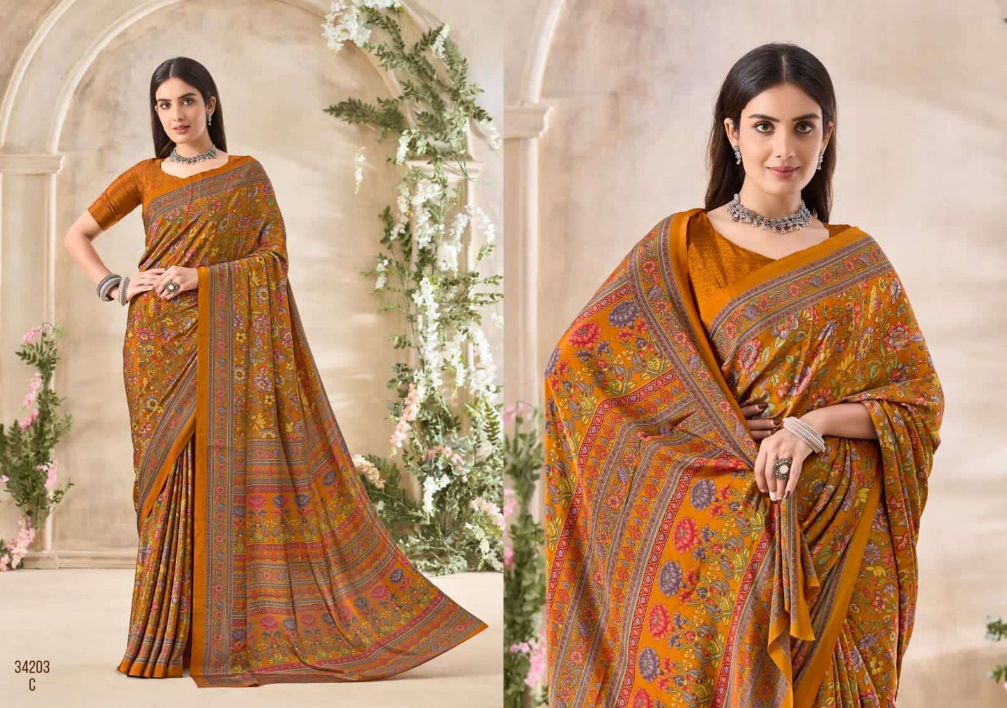 Ruchi Saree Vivanta Silk Vol 35 Premium Silk Crepe Saree Collection