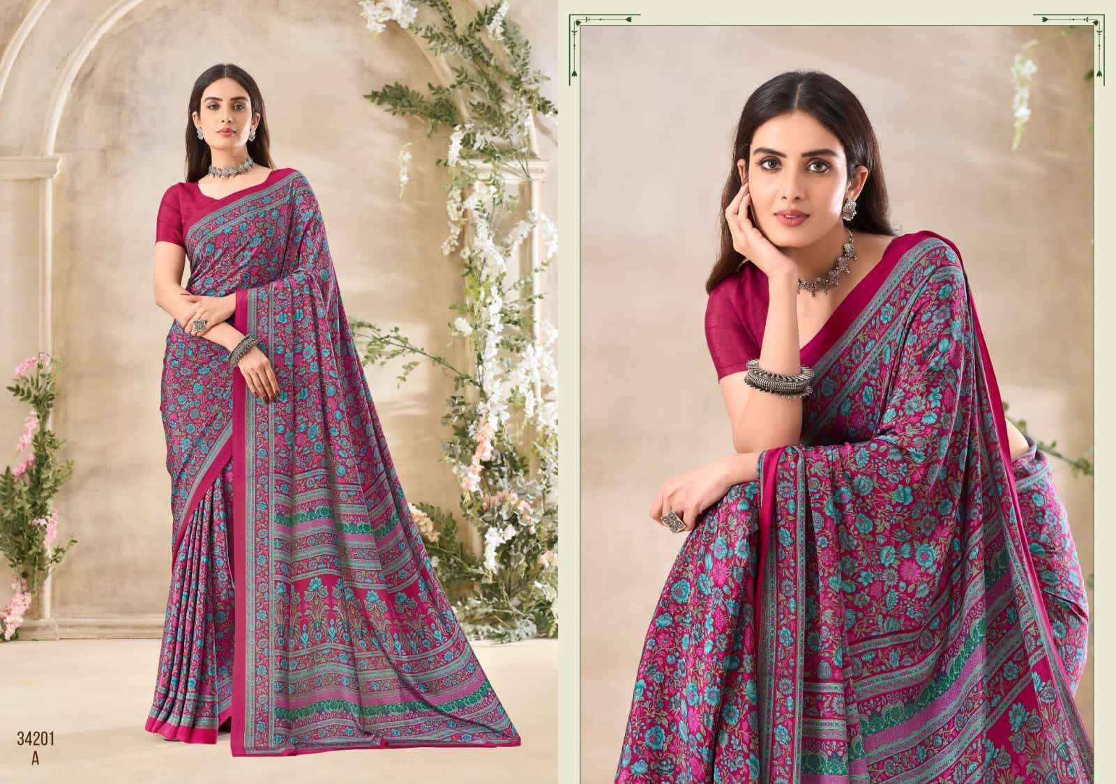 Ruchi Saree Vivanta Silk Vol 35 Premium Silk Crepe Saree Collection