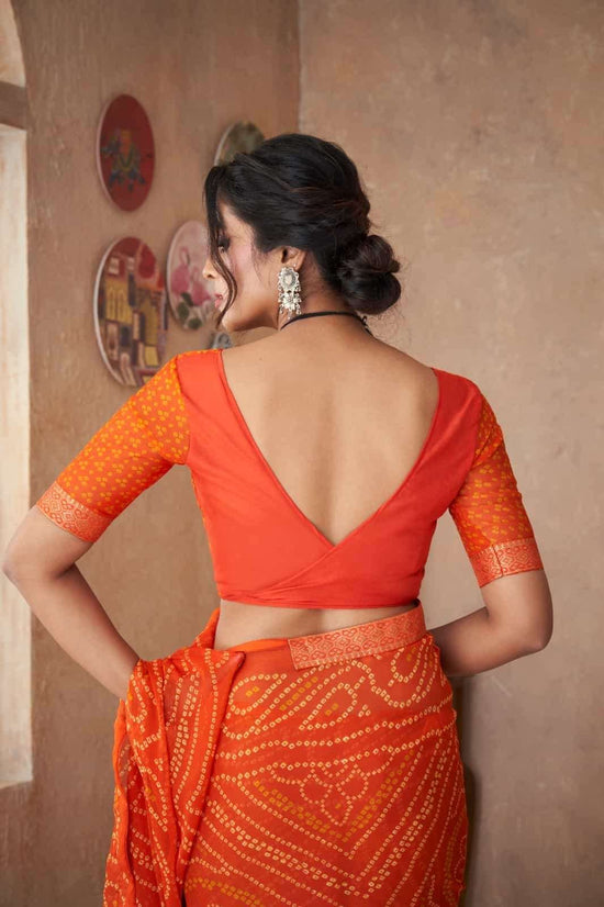 Ruchi Saree Simayaa Vol 18 Chiffon Bandhani Saree