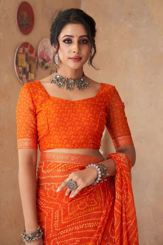 Ruchi Saree Simayaa Vol 18 Chiffon Bandhani Saree