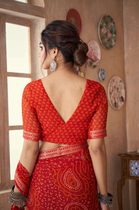 Ruchi Saree Simayaa Vol 18 Chiffon Bandhani Saree