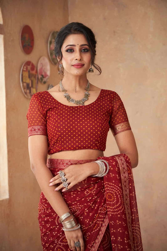 Ruchi Saree Simayaa Vol 18 Chiffon Bandhani Saree