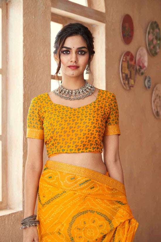 Ruchi Saree Simayaa Vol 18 Chiffon Bandhani Saree