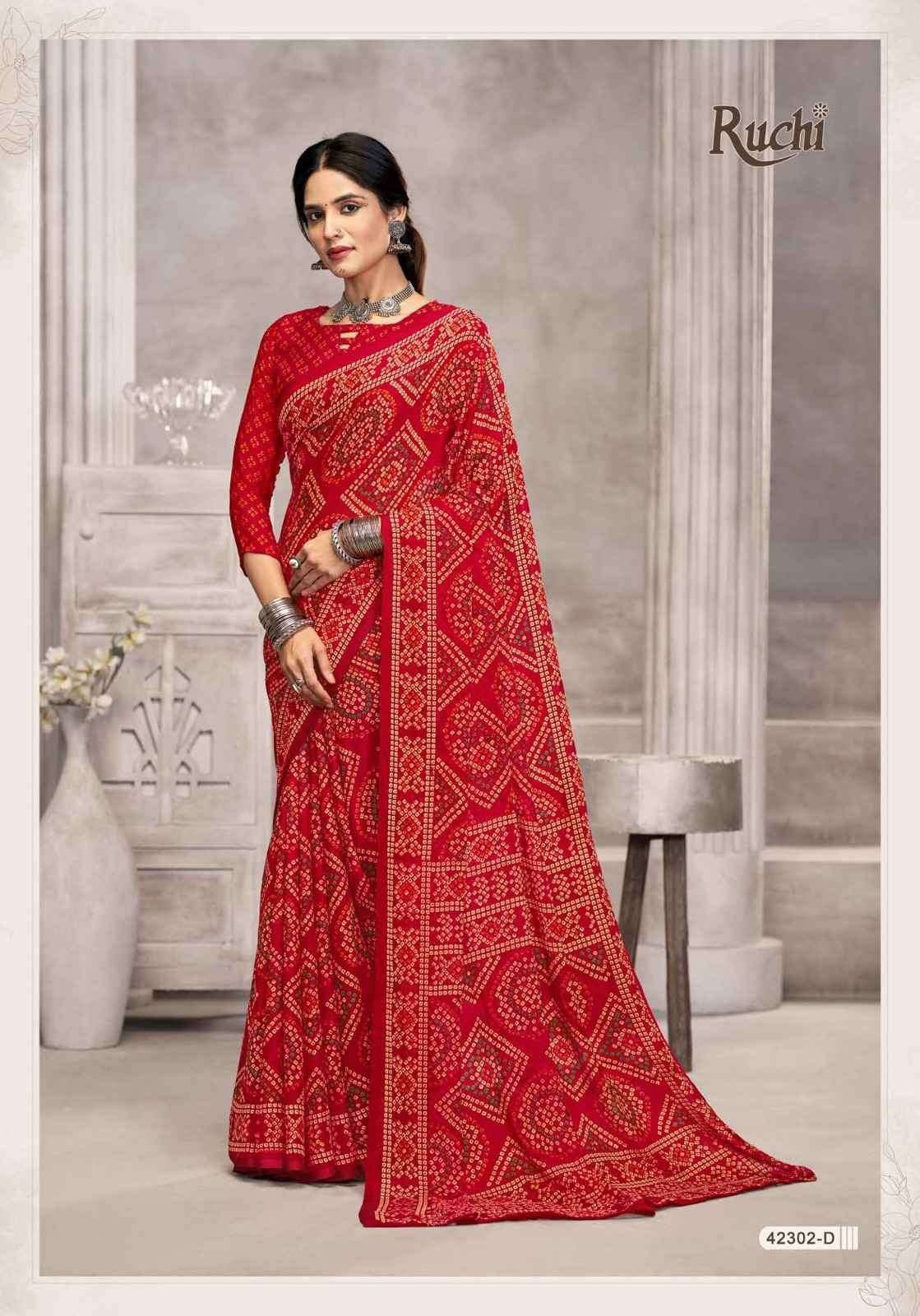 Ruchi Saree Star Chiffon Vol 194 Chiffon Saree Collection