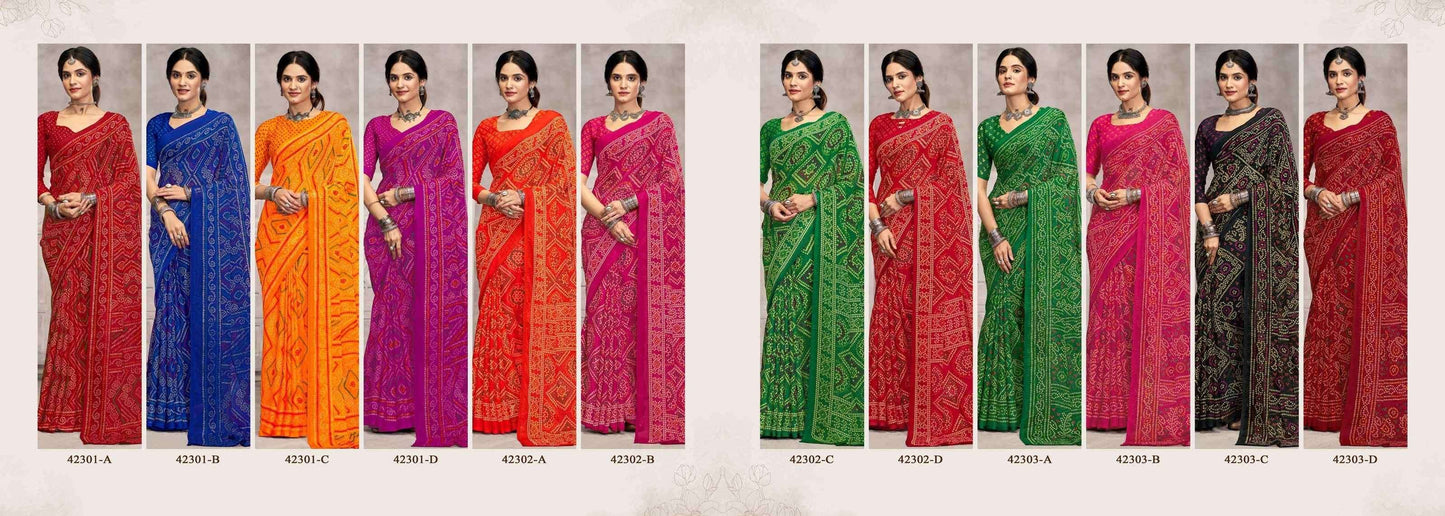 Ruchi Saree Star Chiffon Vol 194 Chiffon Saree Collection