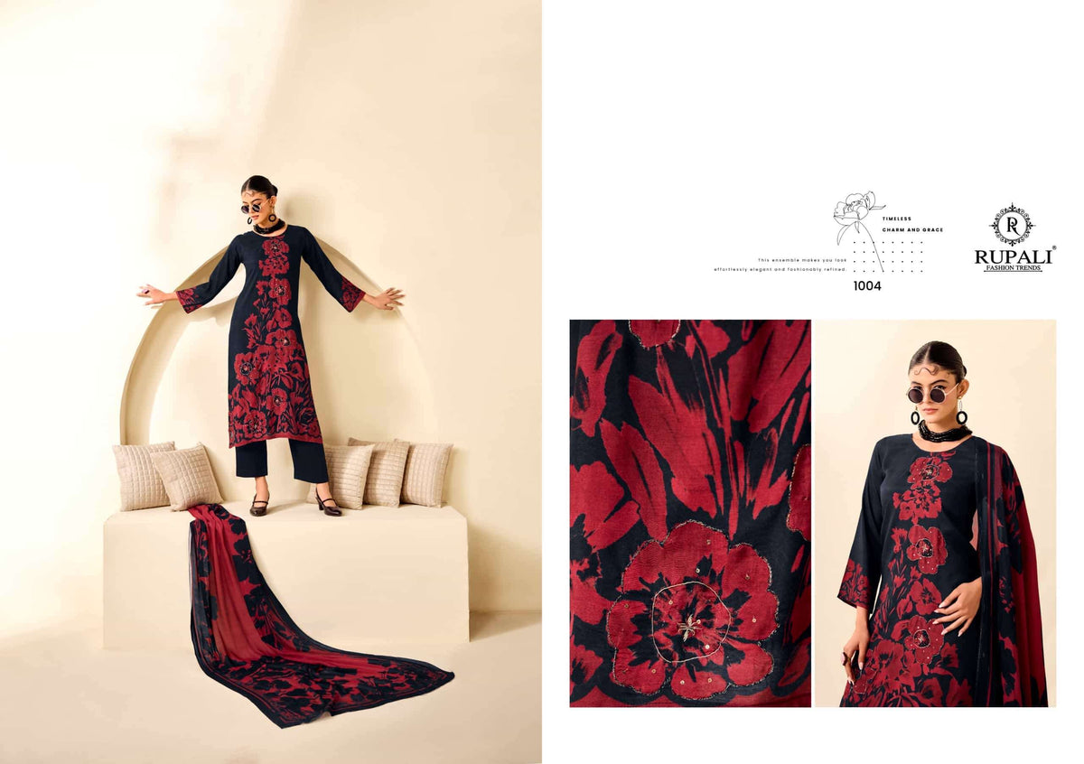 Rupali Fashion Arika Muslin Dress Material