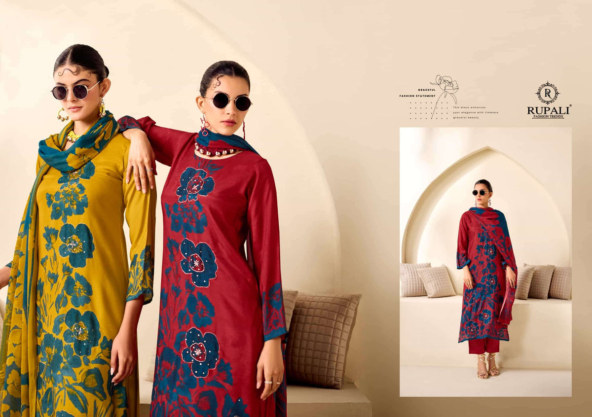 Rupali Fashion Arika Muslin Dress Material