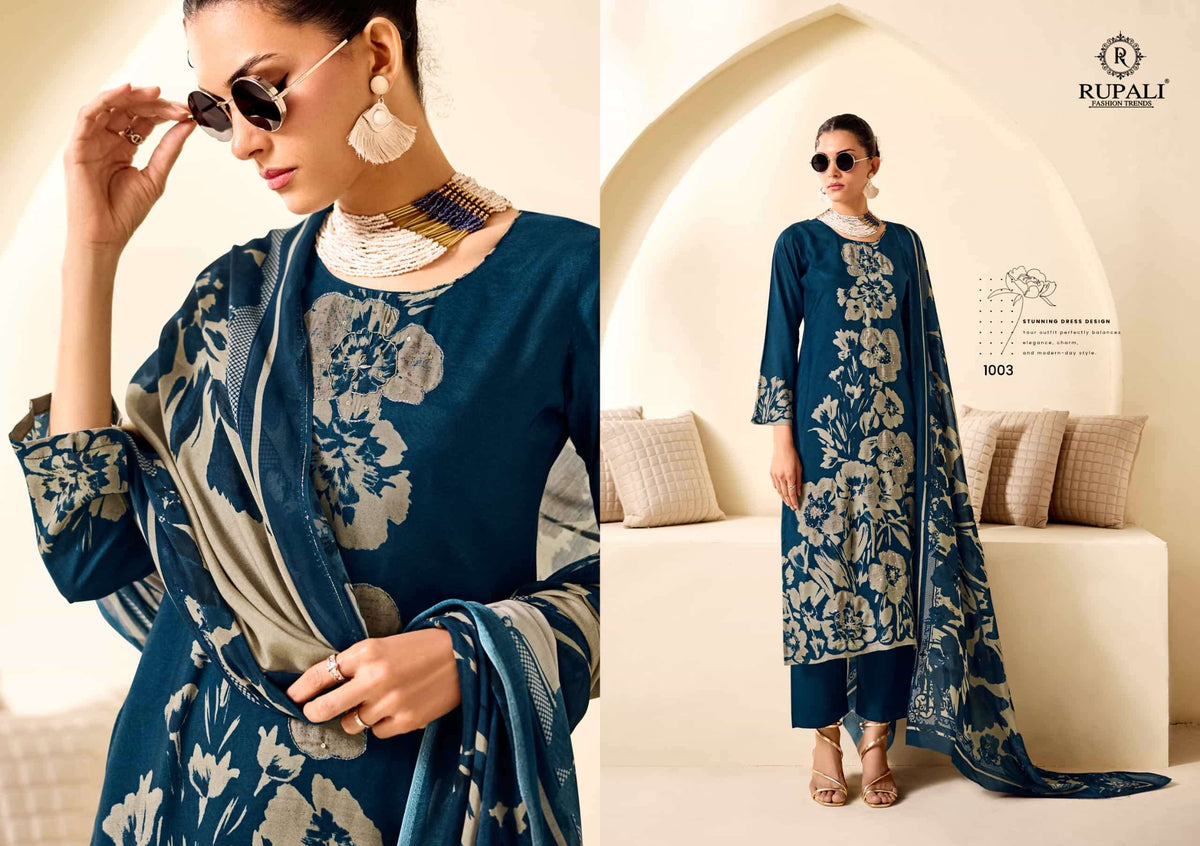 Rupali Fashion Arika Muslin Dress Material