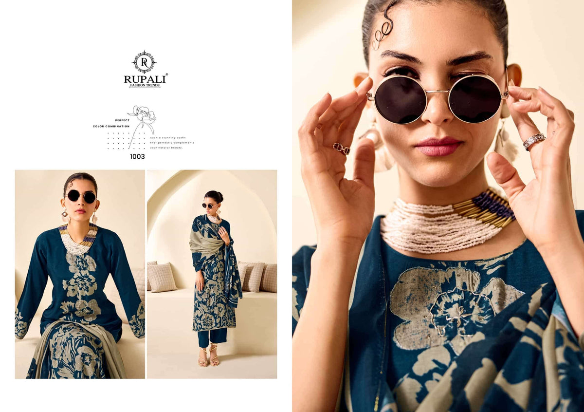 Rupali Fashion Arika Muslin Dress Material